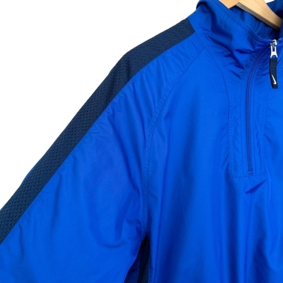 NIKE Y2K Windbreaker Jacket Warm up Mens Size XL Long Sleeve 1/4 Zip Pullover - Picture 5 of 16